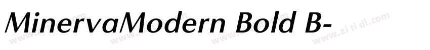 MinervaModern Bold B字体转换